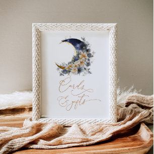Poster L'or de la marine Sur la lune Cartes et cadeaux