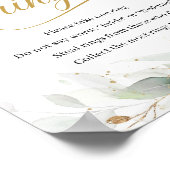 Poster L'or vert eucalyptus mettre une bague sur elle sig (Coin)