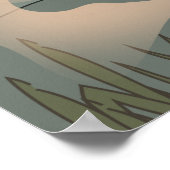 Poster L'oranger japonais dans la brume (Coin)