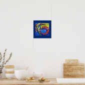 Poster Lord d'Atlantis sur imprimé bleu (Cuisine)