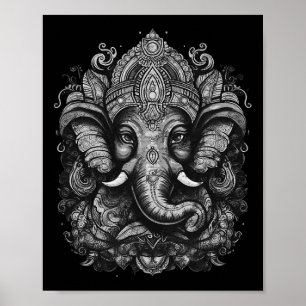 Poster Lord Ganesh, Hindouisme, Bouddhisme, Dieu Éléphant