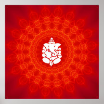 Lord Ganesha sur Mandala