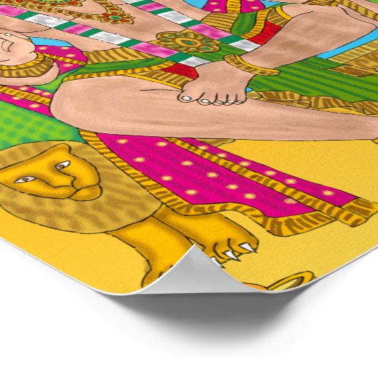 Poster Lord Hanuman | Hindou puissant Devta Hanuma (Coin)