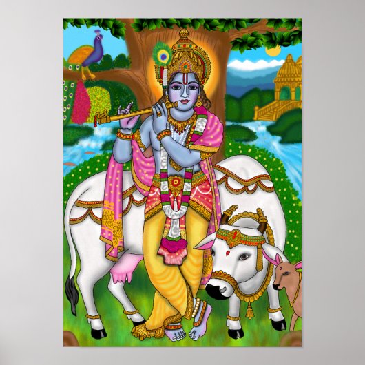 Poster Lord Krishna (Devant)