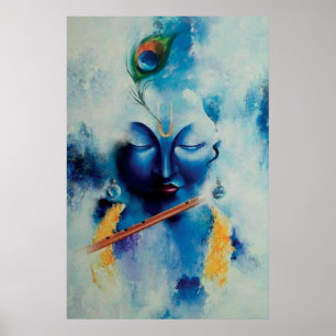 Poster Lord Shree Krishna Design artistique Wall Art