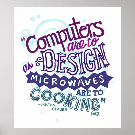 Poster L'ordinateur doit concevoir.. (Devant)