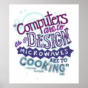 Poster L'ordinateur sont de concevoir.