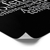 Poster Lorem Ipsum Word Cloud - Version blanche (Coin)