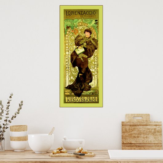 Poster Lorenzaccio ~ Alphonse Mucha (Cuisine)
