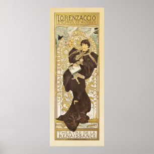 Poster Lorenzaccio by Alphonse Mucha