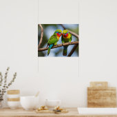 Poster Lorikees arc-en-ciel (Cuisine)