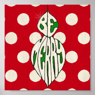 Poster L'ornement de vacances soit joyeux