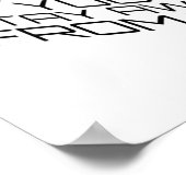 Poster Lorsque ce virus sera terminé Cube de texte noir (Coin)
