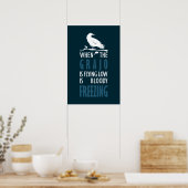 Poster Lorsque le grajo vole bas (Cuisine)