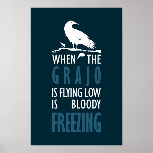 Poster Lorsque le grajo vole bas (Devant)