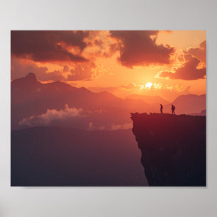 Poster Lorsque les montagnes s'embrasent