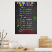 Poster Lorsque Vous Entrez Ce Règlement De Classe Cadeau  (Cuisine)