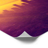Poster Los Angeles au coucher du soleil (Coin)
