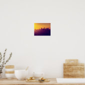 Poster Los Angeles au coucher du soleil (Cuisine)