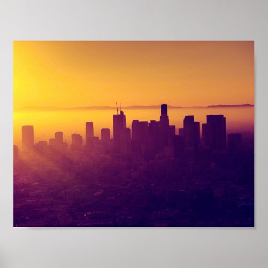 Poster Los Angeles au coucher du soleil (Devant)