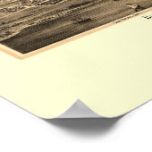 Poster Los Angeles, CA Carte panoramique - 1877 (Coin)