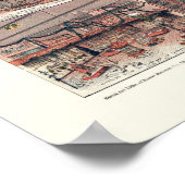 Poster Los Angeles, CA Carte panoramique - 1891 (Coin)