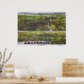 Poster Los Angeles, CA Carte panoramique - 1894 (Cuisine)