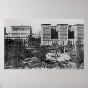 Poster Los Angeles, CA Perishing Carré et Biltmore