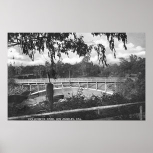 Poster Los Angeles, CA Vue de Hollenbeck Park