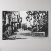 Poster Los Angeles, CA Vue de la rue Olvera (Devant)