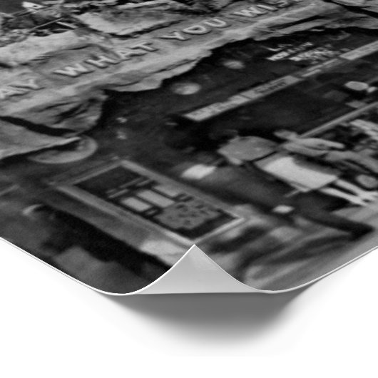 Poster Los Angeles, CA Vue des mers du Pacifique de Clift (Coin)