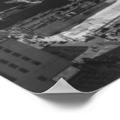 Poster Los Angeles, CA Vue du centre-ville depuis l'hôtel (Coin)