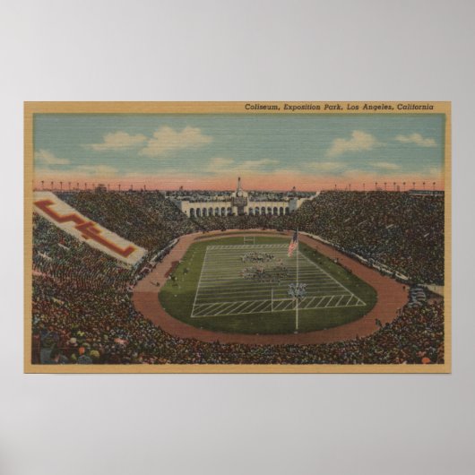 Poster Los Angeles, CAColiseum à Exposition Park (Devant)