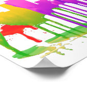 POSTER LOS ANGELES, CALIFORNIE PUDDLES SKYLINE - (Coin)