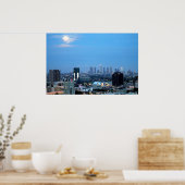 Poster Los Angeles City Lights at Dusk Print (Cuisine)