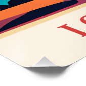 Poster Los Angeles, illustration Art Déco, (Coin)