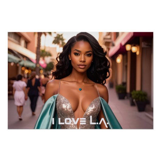 POSTER LOS ANGELES - J'AIME L.A. (Devant)