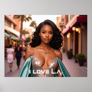 POSTER LOS ANGELES - J'AIME L.A.