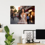 POSTER LOS ANGELES - J'AIME LA (Bureau à domicile)