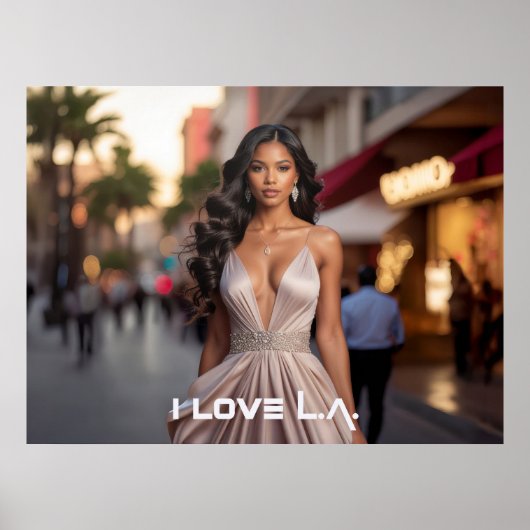 POSTER LOS ANGELES - J'AIME LA (Devant)