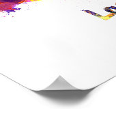 Poster Los Angeles skyline in watercolor (Coin)