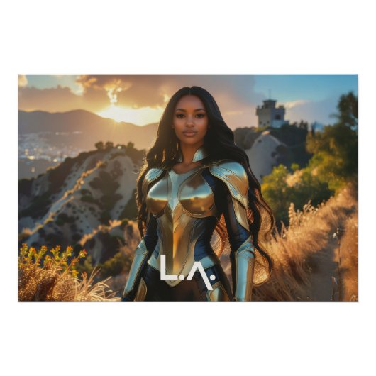 POSTER LOS ANGELES - SUPERHERO (Devant)