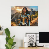 POSTER LOS ANGELES - SUPERHÉROS (Bureau à domicile)