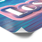 Poster Los Angeles Vaporwave Travel (Coin)