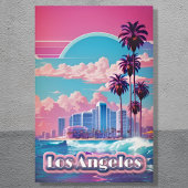 Poster Los Angeles Vaporwave Travel