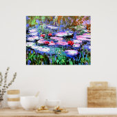 Poster Los Nenufares par Monet (Cuisine)