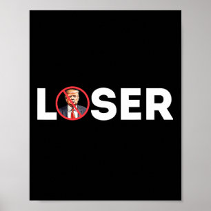 Poster Loser Funny Anti-Trump 2024 Loser Pas encore Kamal