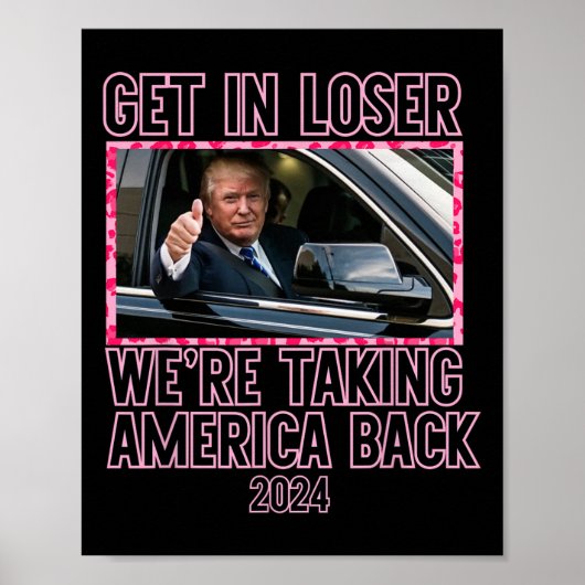 Poster Loser nous reprenons l'Amérique Funny 2024 (Devant)