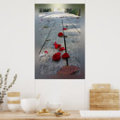 Poster Lost red petals (Cuisine)