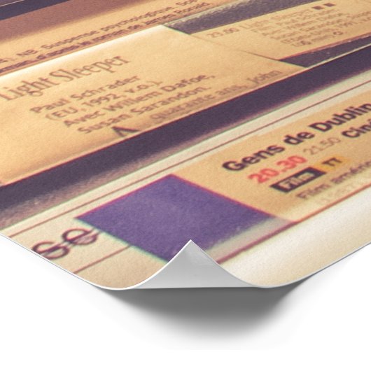 POSTER LOT DE BANDE VHS (Coin)